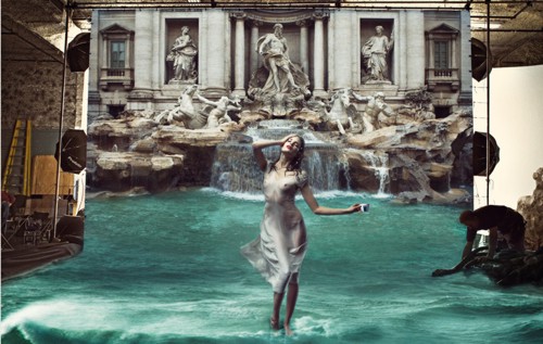 Страница календаря Lavazza от Энни Лейбовитц