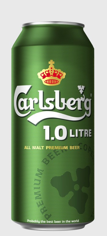 Carlsberg в новой литровой упаковке от Балтики