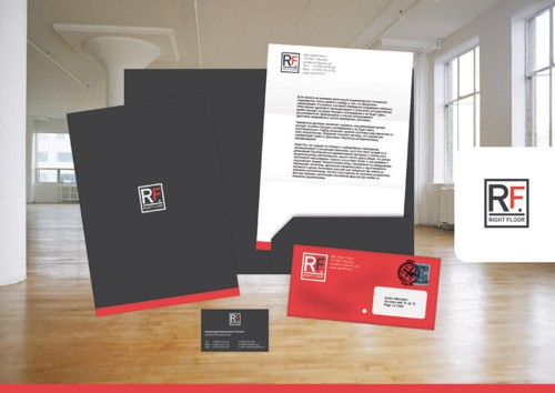 Логотип и фирменный стиль для Right Floor от Де-талли