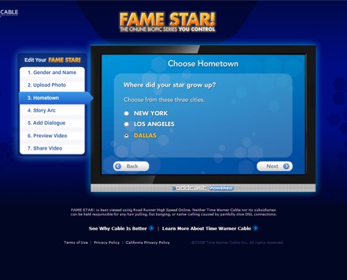 Вирусный проект Fame star