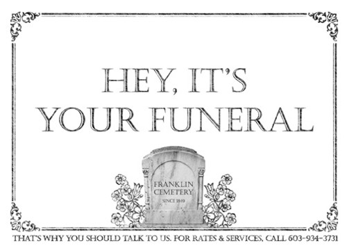 Реклама от Hill Holliday и Franklin Cemetery