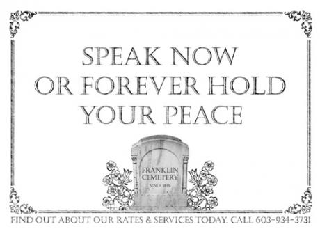 Реклама от Hill Holliday и Franklin Cemetery