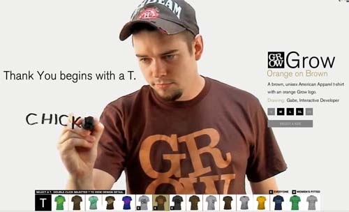 "Открытка" от Grow Interactive - одна из футболок