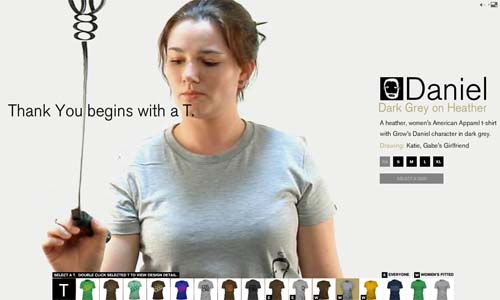 "Открытка" от Grow Interactive - одна из футболок