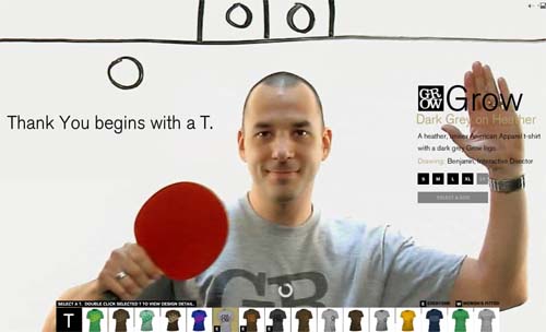 "Открытка" от Grow Interactive - одна из футболок