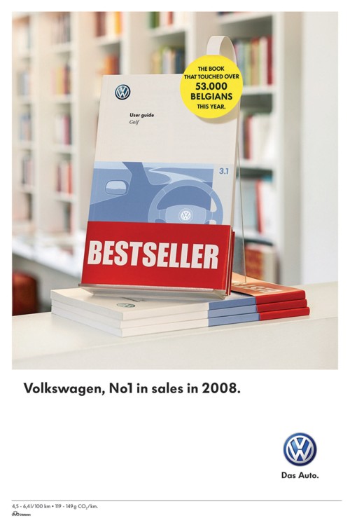 Принт Volkswagen Golf от DDB Belgium