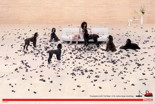 Рекламный принт агентства JWT Hong Kong бытовой техники премиум класса Miele