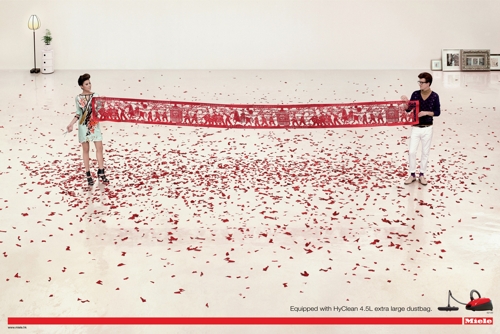 Рекламный принт агентства JWT Hong Kong бытовой техники премиум класса Miele