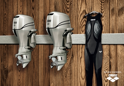Печатная кампания плавательных костюмов Arena