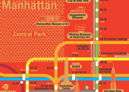 Карта метро Нью-Йорка от Zero per zero