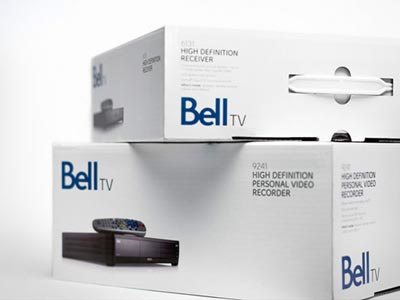 Упаковка видеотехники Bell TV передает эмоции зрителей