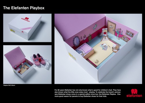 Юбилейная коробка-игрушка от обувной марки Elefanten