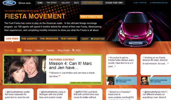  - Ford "Fiesta Movement",  