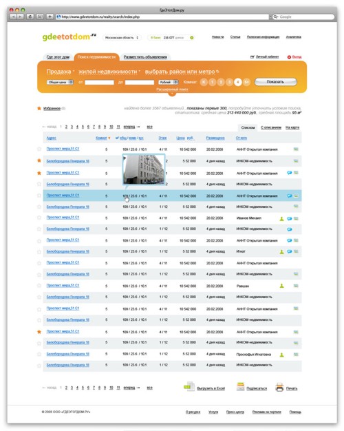 Скриншот сайта www.gdeetotdom.ru