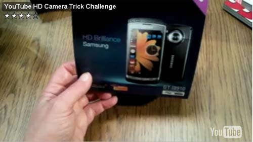 Ролик с фокусом и разоблачением от Samsung, скриншот