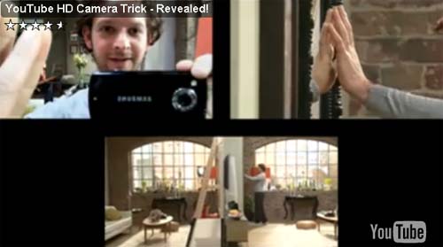 Ролик с фокусом и разоблачением от Samsung, скриншот