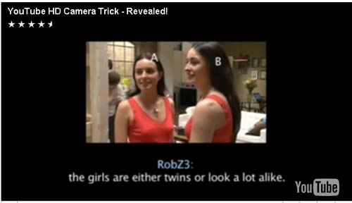 Ролик с фокусом и разоблачением от Samsung, скриншот