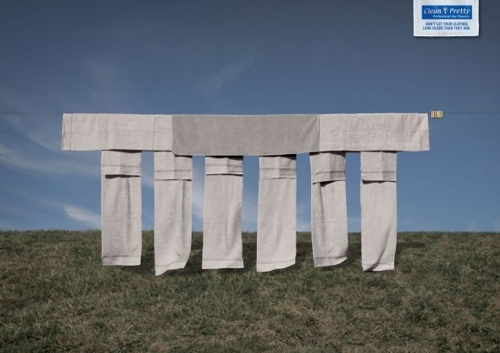 Принт Leo Burnett Frankfurt для сети химчисток Clean&Pretty