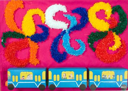 Компания "Олимп", метро, детские рисунки, юные таланты, детский сад