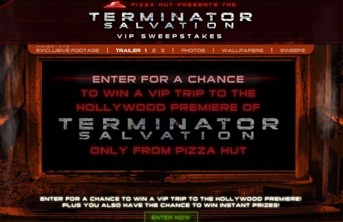 - Pizza Hut   "Terminator: Salvation",  