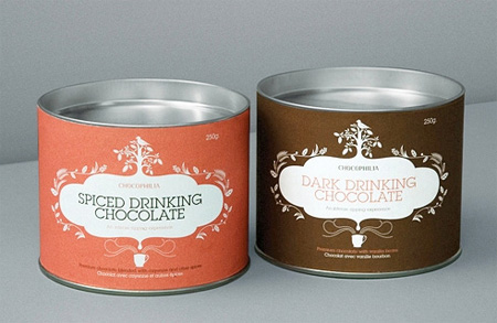 Упаковка, горячий шоколад, Chokophilia