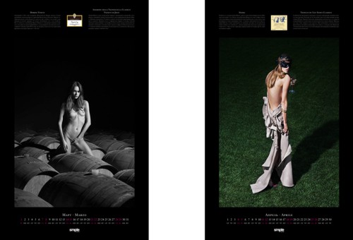 Календарь для виноторговой кампании Simple