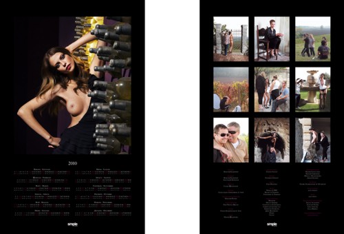 Календарь для виноторговой кампании Simple