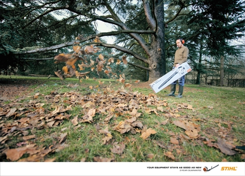 Рекламная кампания производителя бытовых инструментов Stihl
