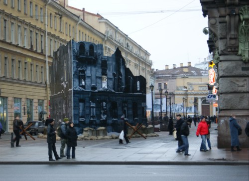 Съемки социальной рекламы о снятии Блокады в Питере