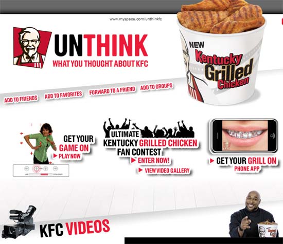   KFC  MySpace -   