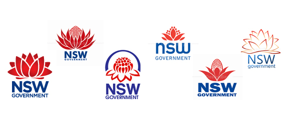 Телопея, цветочная, драма, австралийский, дизайн, логотип, правительство, Новой Южный Уэльс, NSW, Government