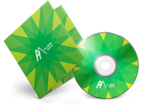 Студия ЦЭТИС, бренда ALMIN Service, графический знак, фирменный стиль, рекламна, печатные материалы, прототип, промо-материал, сувенир, автотранспорт