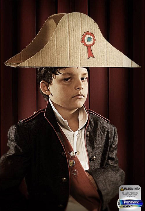 Panasonic, Evolta, Publimark Lowe, батарейка, принт, агентство, Коста-Рики, бренд, warning