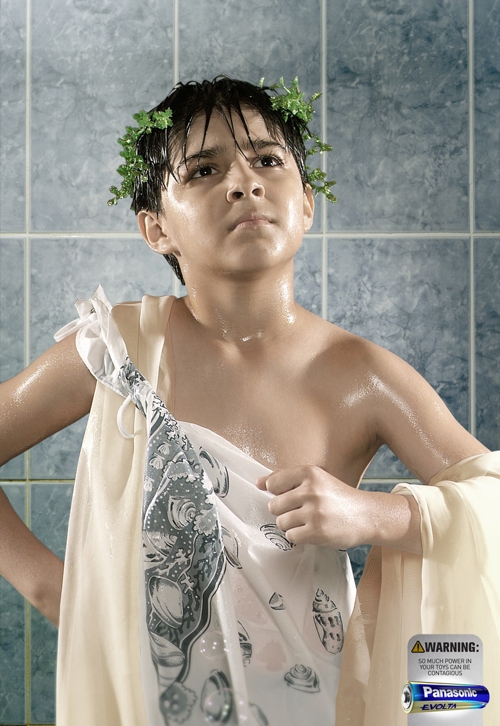 Panasonic, Evolta, Publimark Lowe, батарейка, принт, агентство, Коста-Рики, бренд, warning