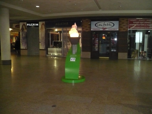 олимпийские видеоэкраны от МегаФона