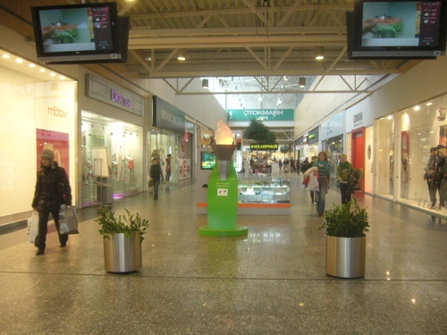 олимпийские видеоэкраны от МегаФона