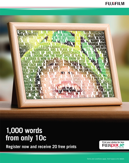 кампания Bloom для ирландской сети фотостудий Fujipix