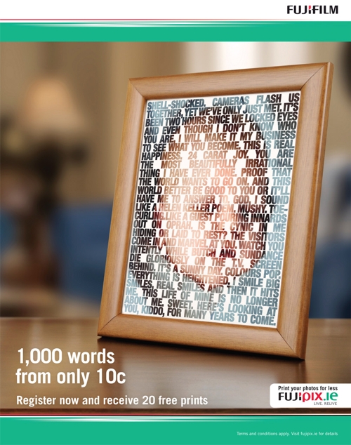 кампания Bloom для ирландской сети фотостудий Fujipix