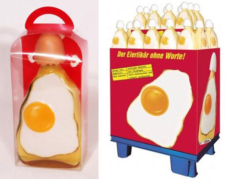 Ликер в упаковке с яичницей