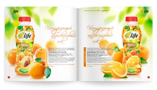 логотип сока в ПЭТ-упаковке J.life от студии Redkvadrat для компании Сибкет К