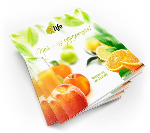 логотип сока в ПЭТ-упаковке J.life от студии Redkvadrat для компании Сибкет К