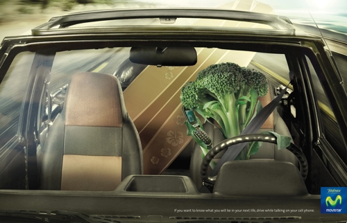 Принт Movistar - Кем вы станете в следующей инкарнации (брокколи)