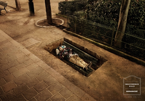 Реклама общественной организации Samu Social