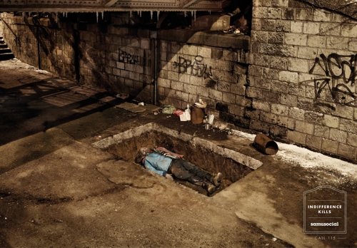 Реклама общественной организации Samu Social