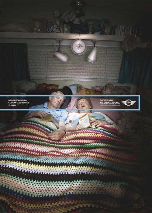 Кампания в поддержку ночных тест-драйвов Mini