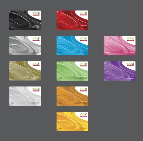 iMARS, фирменный стиль Фитнес-центр 100%