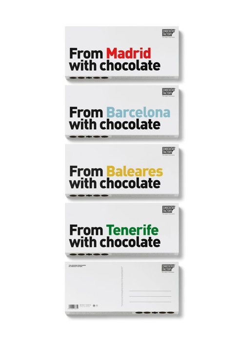 Дизайн упаковки испанской Chocolat Factory от Ruiz+Company