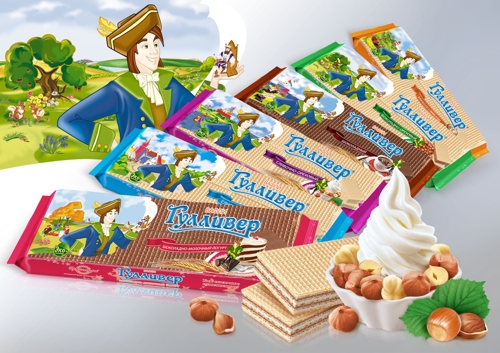 Альтиграф сделало упаковку вафель Гулливер