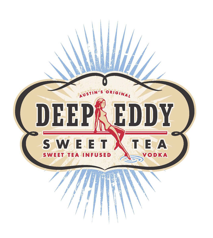 создал дизайн упаковки для необычного алкогольного напитка Deep Eddy Sweet Tea...