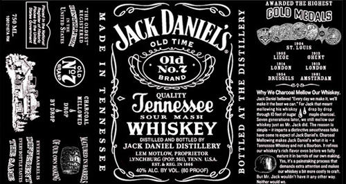 Лейбл Jack Daniel’s